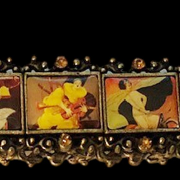 1940s Female Tile Stretchable Bracelet - Picture 2 of 2